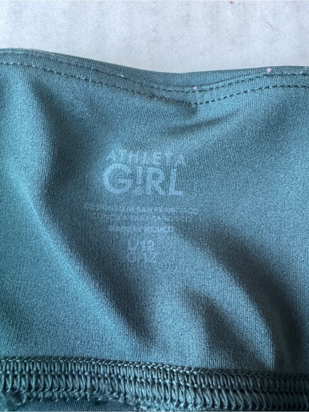 Athleta Girl Stash Your Treasures Tight Leggings in Oceanic Teal Size L 12Y - Picture 10 of 13